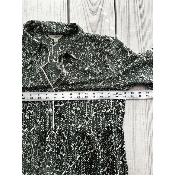 Max Studio London Sz S Dress Sheer Coastal Boho Bohemian Flowy - Picture 3 of 9